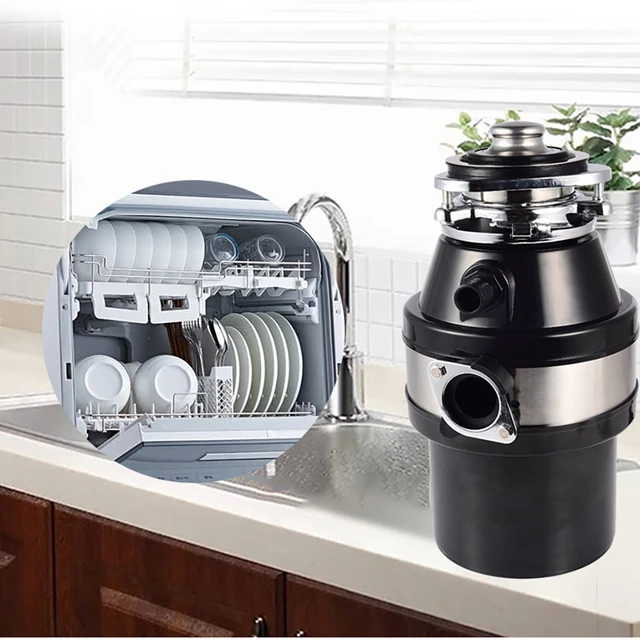 220V 1400ML Home Food Kitchen Waste Processor Disposer Garbage Disposal  Crusher