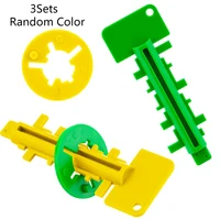 3pcs Educational Key Puzzle Toys For Youngsters - Colorful Brain Teasers & Intelligence Boosters, Durable Plastic 1