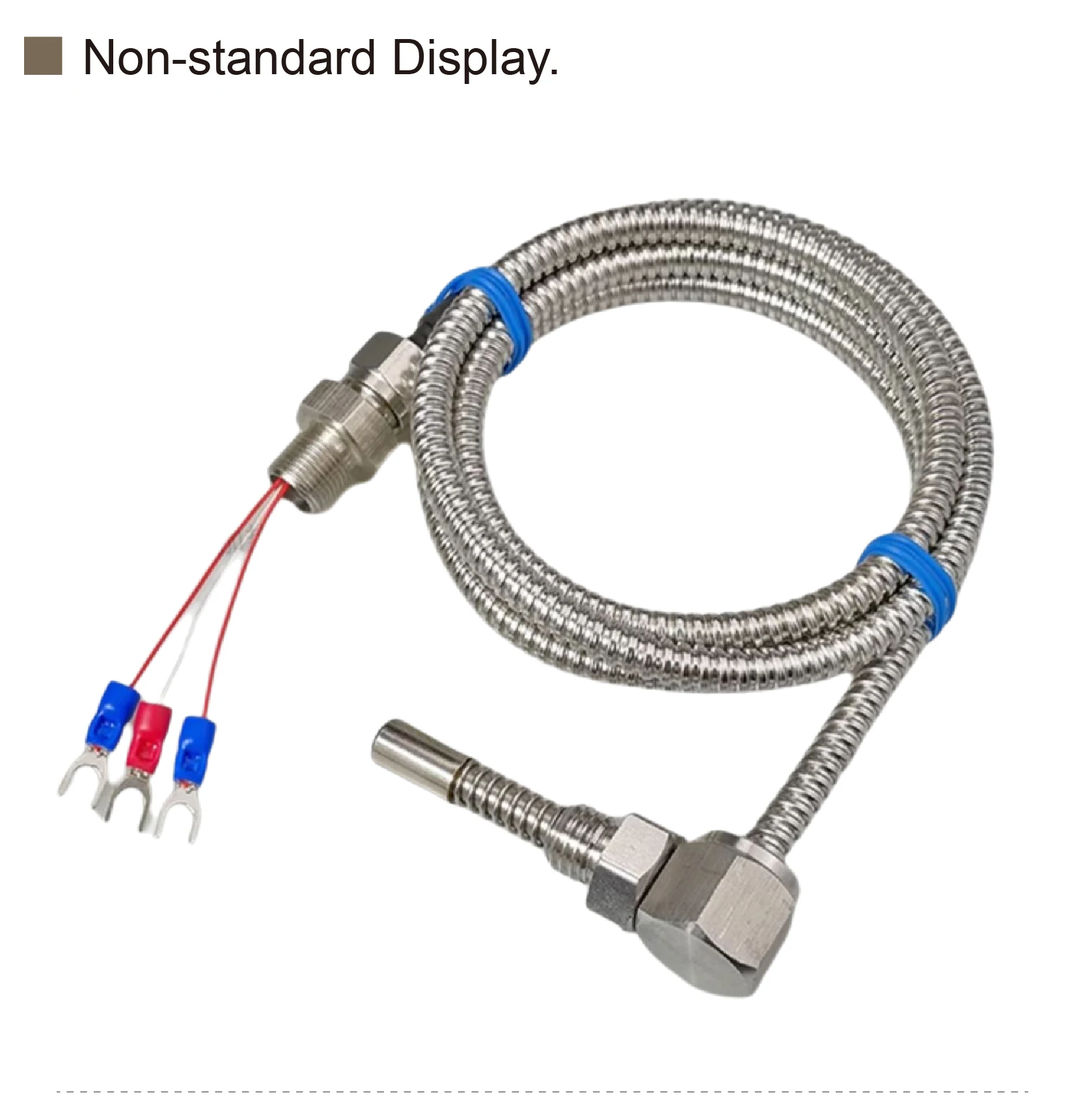 WZPT-D2M16 PT100 temperature sensor -50~200°C RTD probe motor bearing L type ang