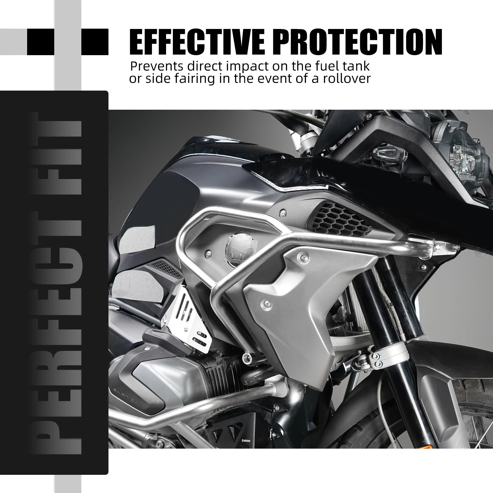 Für BMW R1250GS R1250 GS 2019 2020 2021 2022 2023 2024 Motorschutz Obere untere Sturzbügel Stoßstangenschutz R 1250GS 2019–2024 – Detail 4
