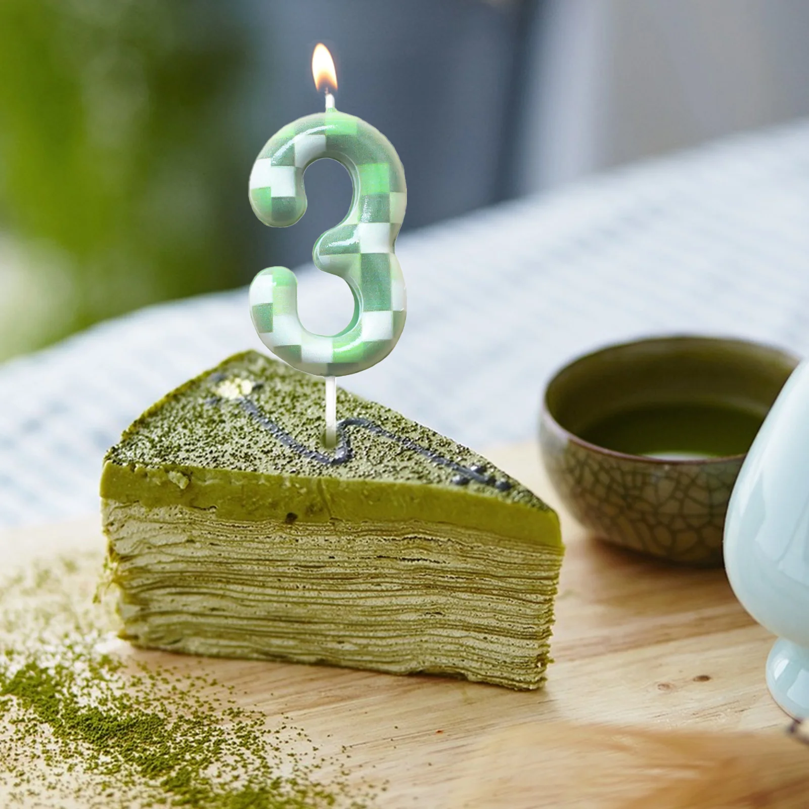 7 Pieces Digital Cake Candles for Kids Birthday Party cake candles