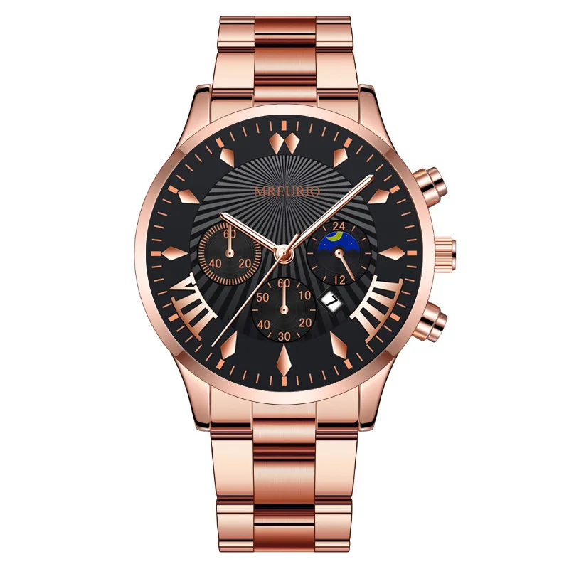 

Hot 2022 Popular Fashion Three-eye Six-pin Calendar Men's Watch Men's Watch Steel Belt Business Quartz Watch Relogio Masculino