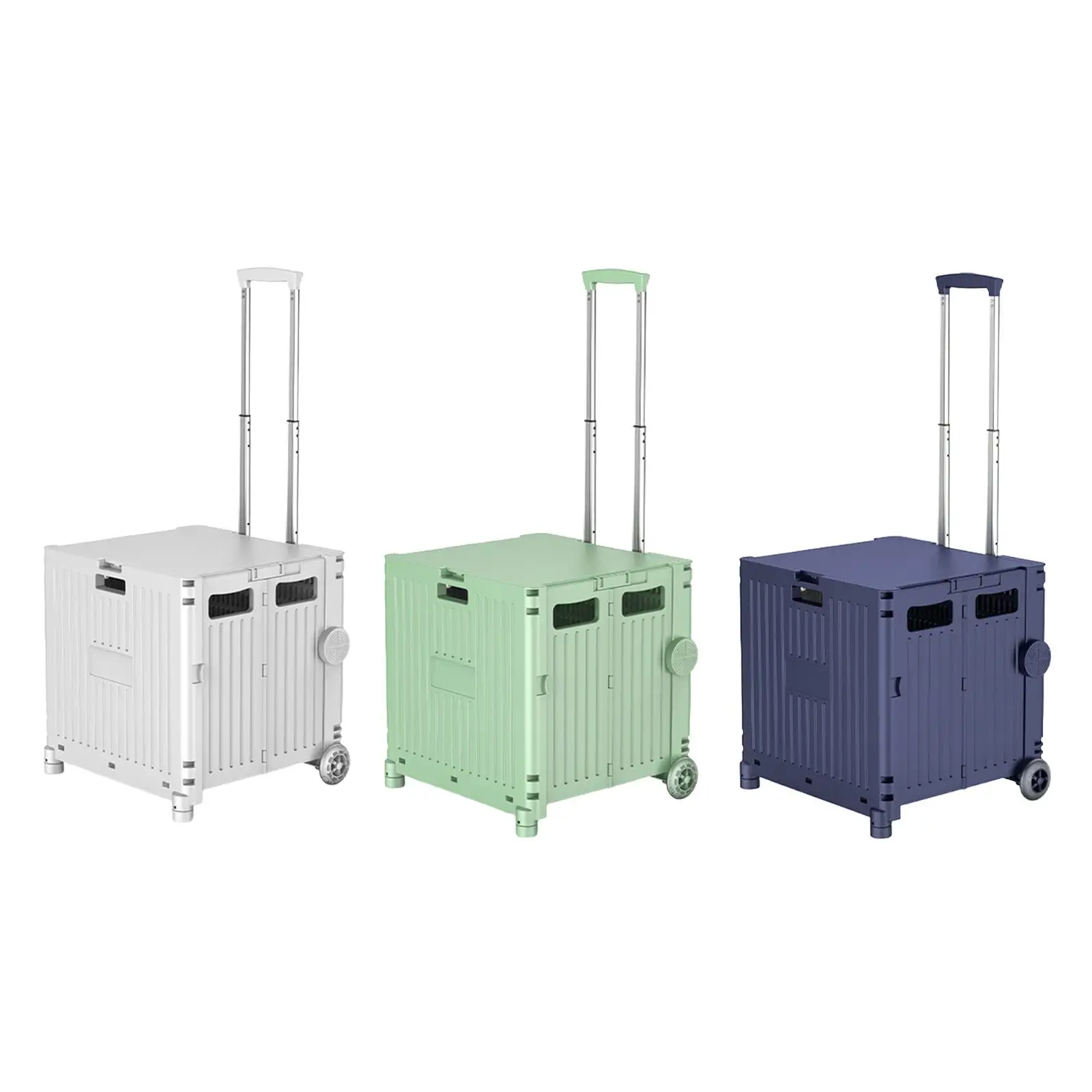 Folding Shopping Cart, Rolling Shopping Cart, Trolley for Office