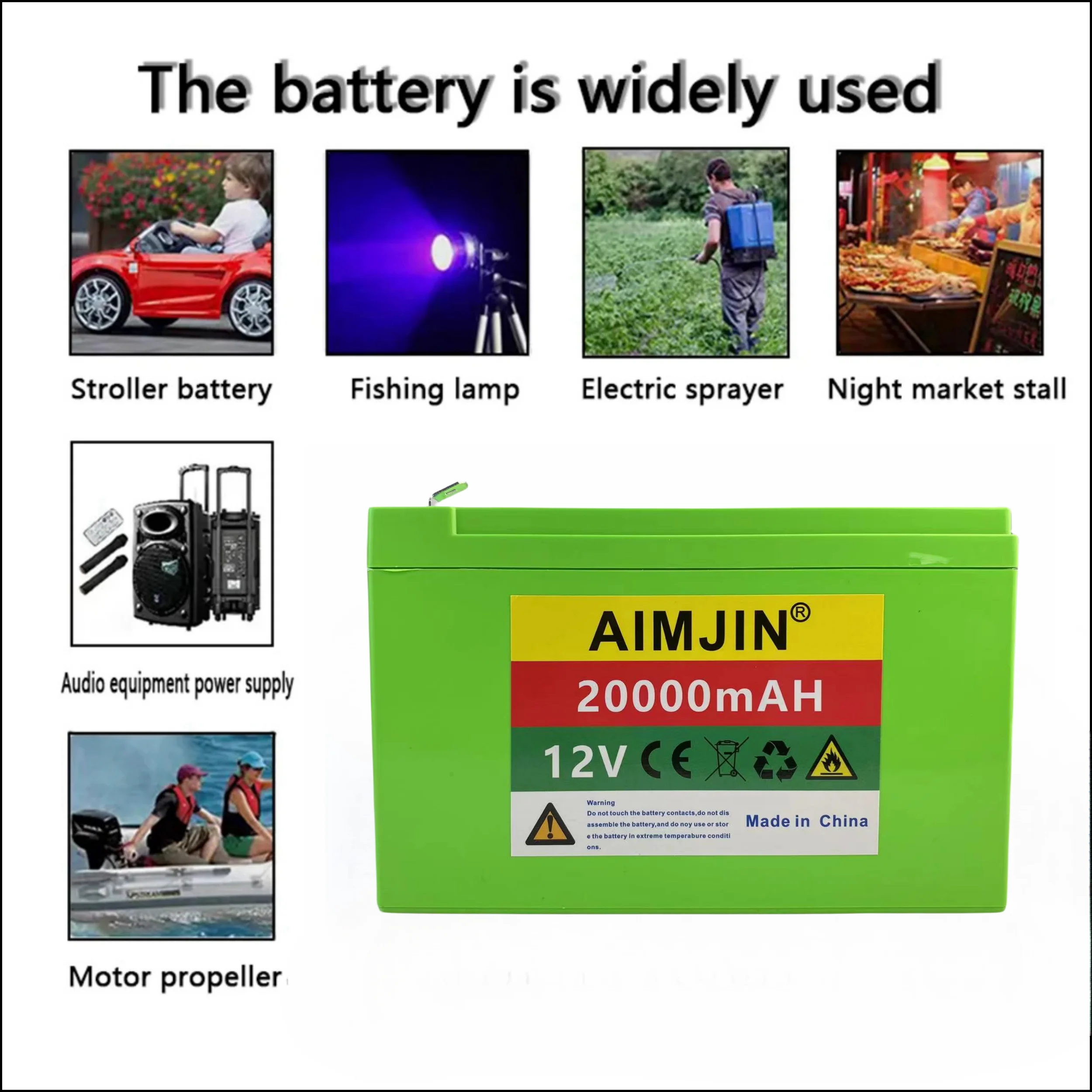 3S6P 12V 20Ah 18650 Lithium Accu Gebouwd-In Hoge Stroom 20A BMS Voor Sproeiers, Karren, Kinderen Elektrische Voertuig + charger