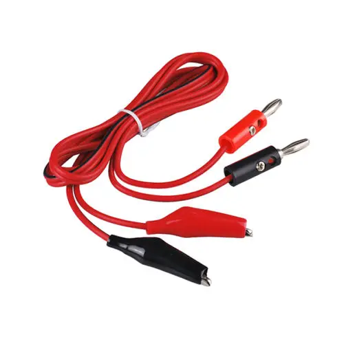 

4mm Banana Plug to Alligator Clip Test Red Black Leads Crocodile Clip Lab Test Cable for Electrical Multimer Testing