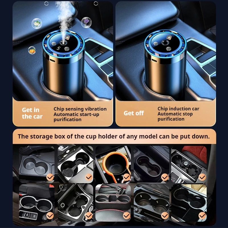 50ML Automatic Aromatherapy Machine Aromatherapy Essential Oil Car Aromatherapy Humidifier Air Purification Essential Oil