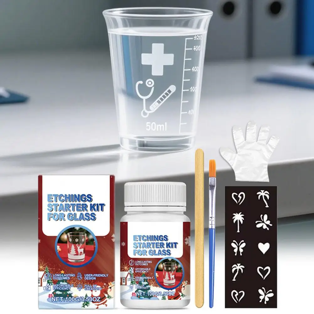 Glass Etching Craft Kit 4