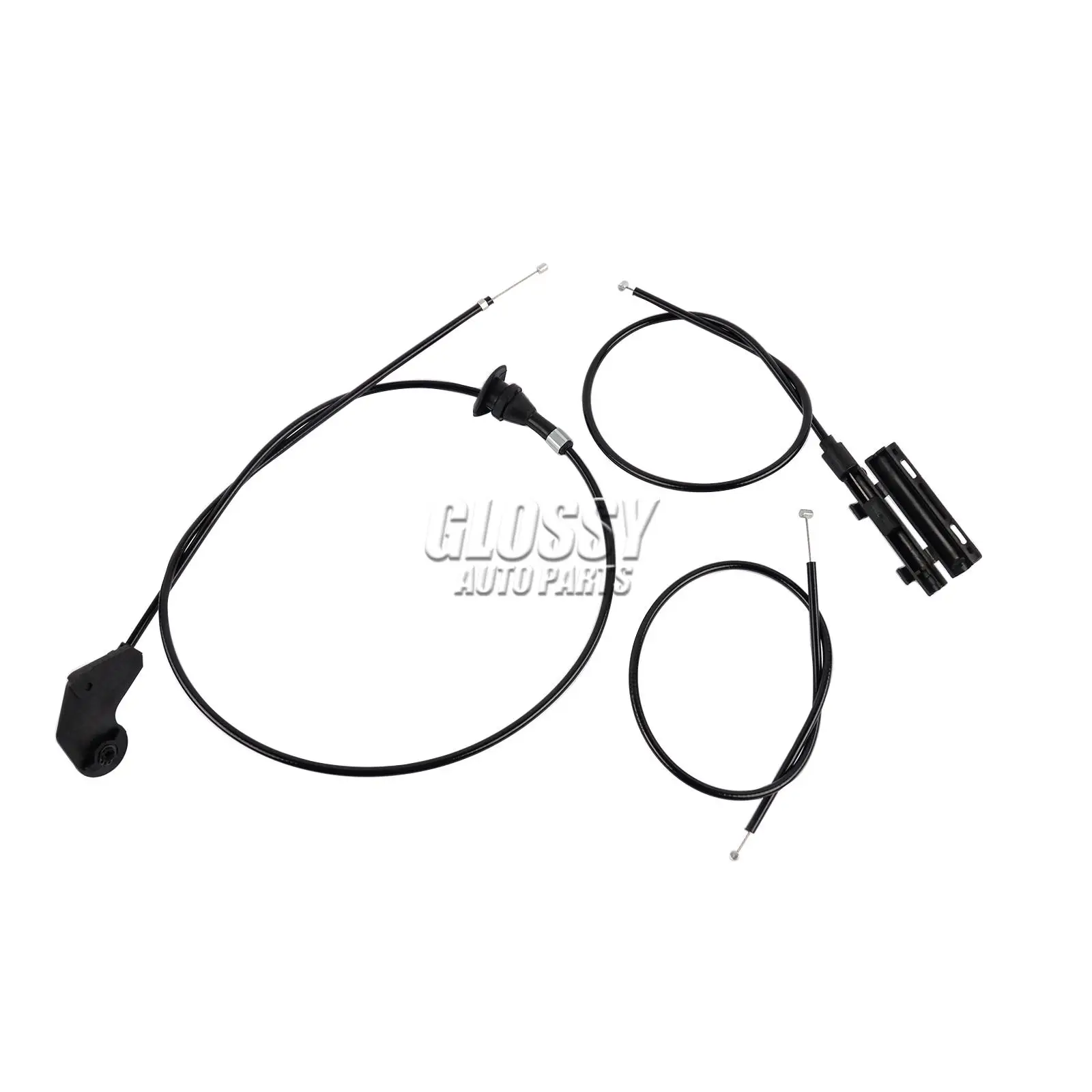 AP03 3PCS Engine Bowden Cable Hood Release Wire for BMW 5 series E39 525i 530i 540i M5 51238176595 51238176596 51238190754