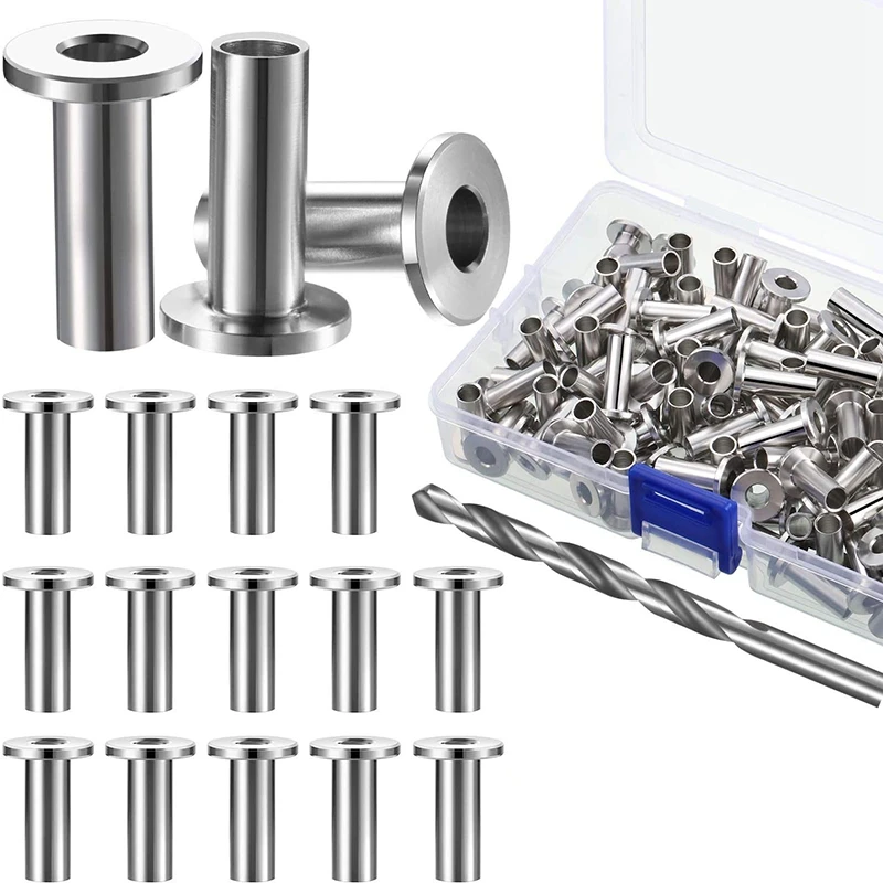 

Защита из нержавеющей стали AT14 для кабеля 1/8, 5/32, 3/16 дюйма, перила с сверлом, перила для настила для деревянной стойки (60)