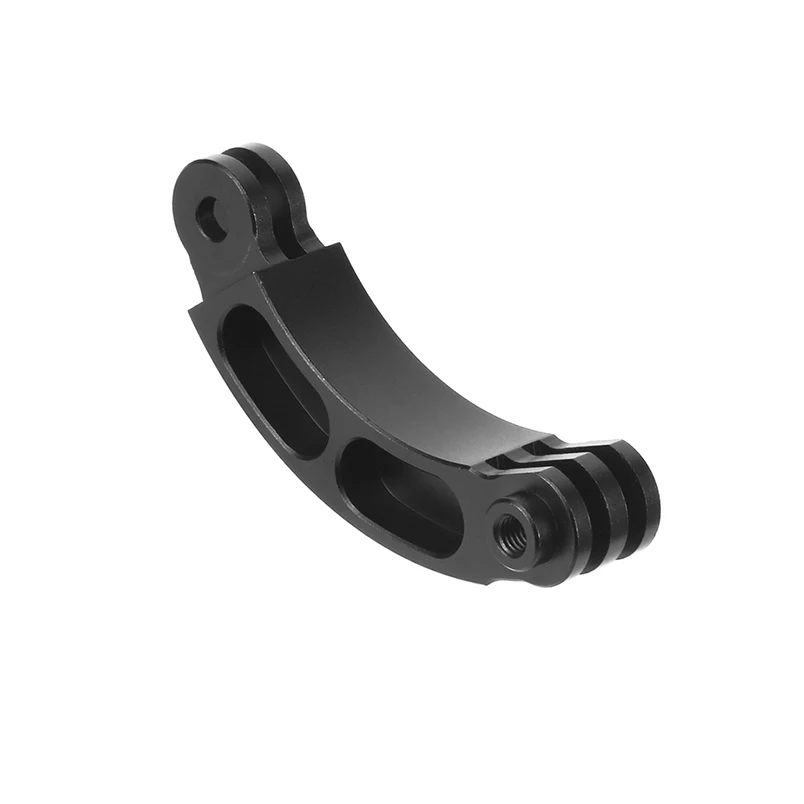 Vue éclatée du lot de supports GoPro montrant les pièces en plastique et aluminium.