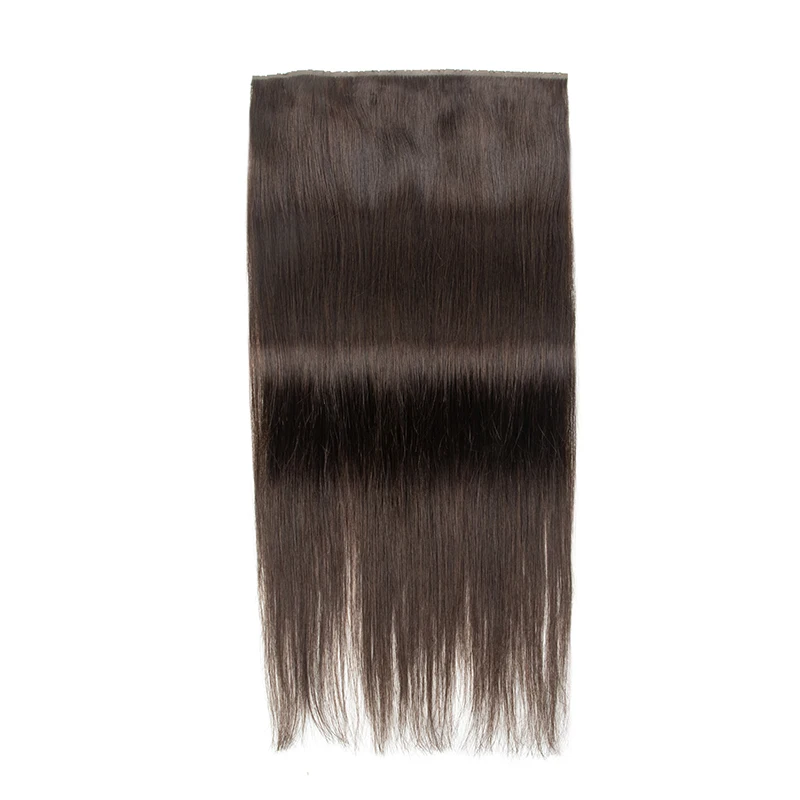Invisible PU Weft Hair with Hole Human Hair Twin Tabs Injected Long Tape PU Flat Weft No Glue Microlink Hole Extensions human hair extensions