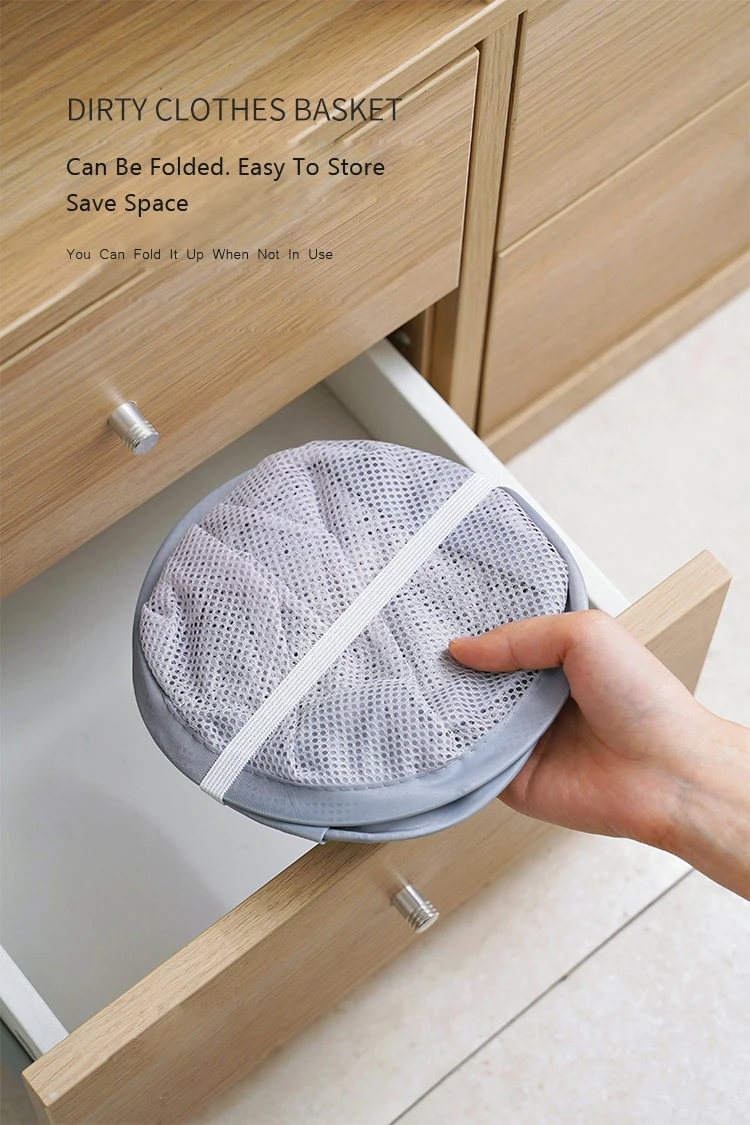 Portable Foldable Breathable Laundry Basket Wall Mounted Dirty Clothes Basket Bathroom Laundry Hamper Laundry Organizer