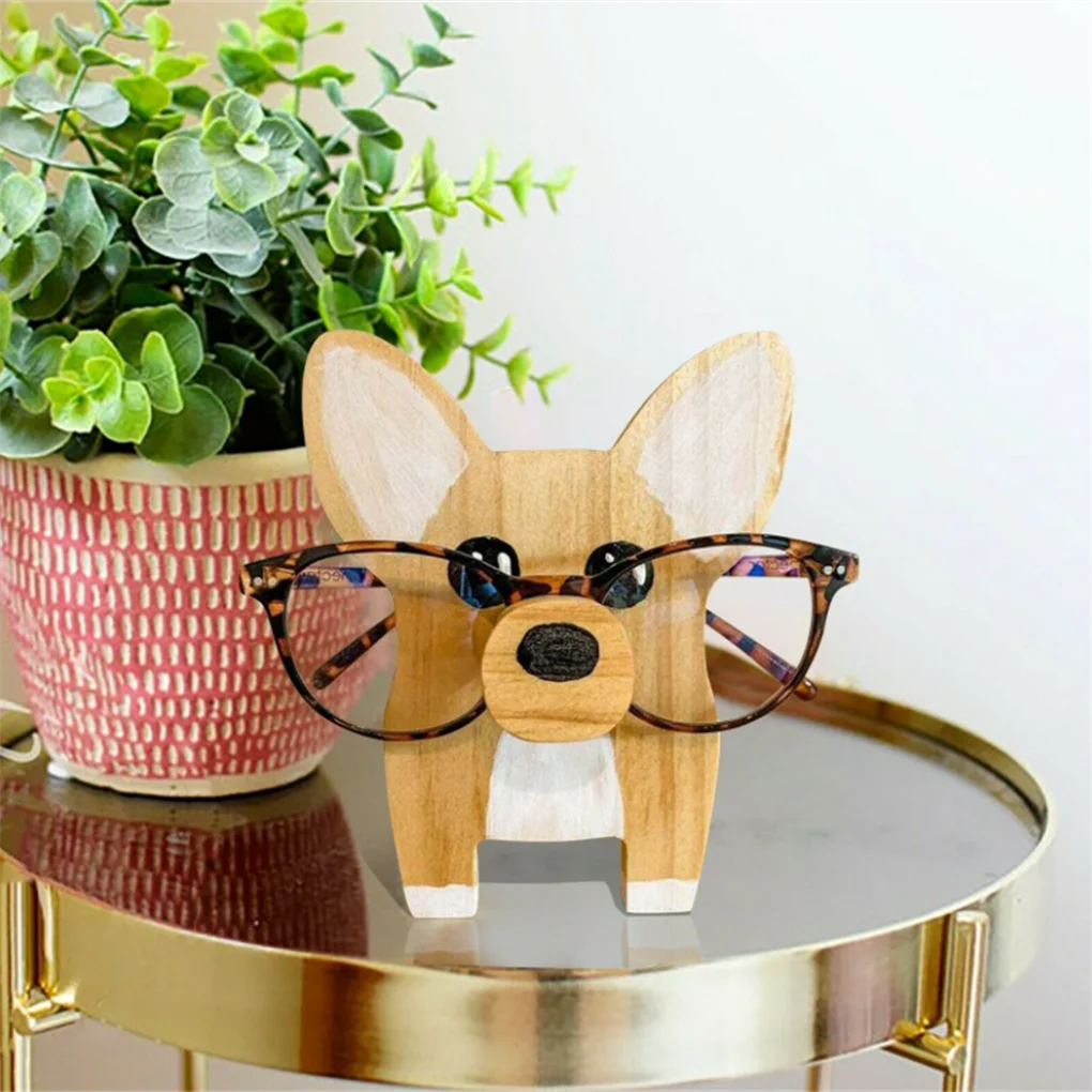 Animal Shaped Wood Eyeglasses Storage Holder Office Table Sunglasses Stand Glasses Rack Accessories Decoration new balcony wood flower stand creative modern simple multi layer flower pot rack c type plant storage shelf indoor decoration
