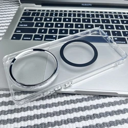 Magnetic Transparent Shockproof Phone Back Cover with Protective Bumper for Vivo X200 Pro (HO1)