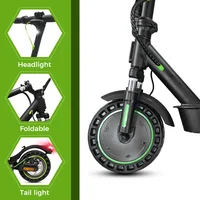 Trottinette électrique Wildstride, moteur puissant 350W/500W, 30 & 45 km d'autonomie, batterie 15Ah, pneus de 10 pouces, vitesse 35 km/h, pliable, application intelligente, trottinette électrique pour adultes E5max 5