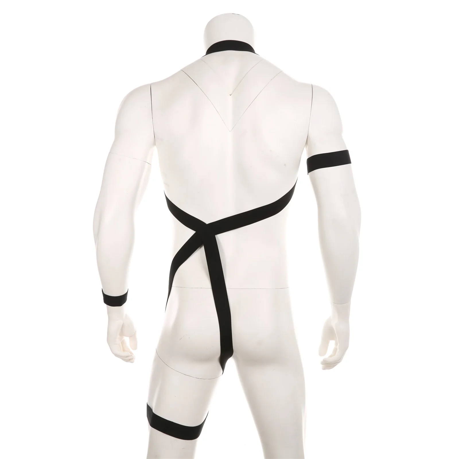Mens Bondage Lingerie 2 Style Sexy Men's One-Piece Chest Harness Bondage Straps Elastic