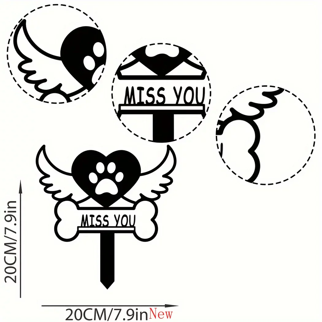 

Promotion Pet Marker Garden Sign Stake Pet Memorial Sign Stake Pet Marker Garden Decor Dog Cat Loss Gift Dog Grave Marker Cat L