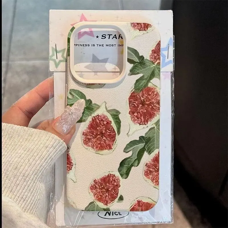 Lychee Pattern Full-Screen Phone Case - TPU Cover