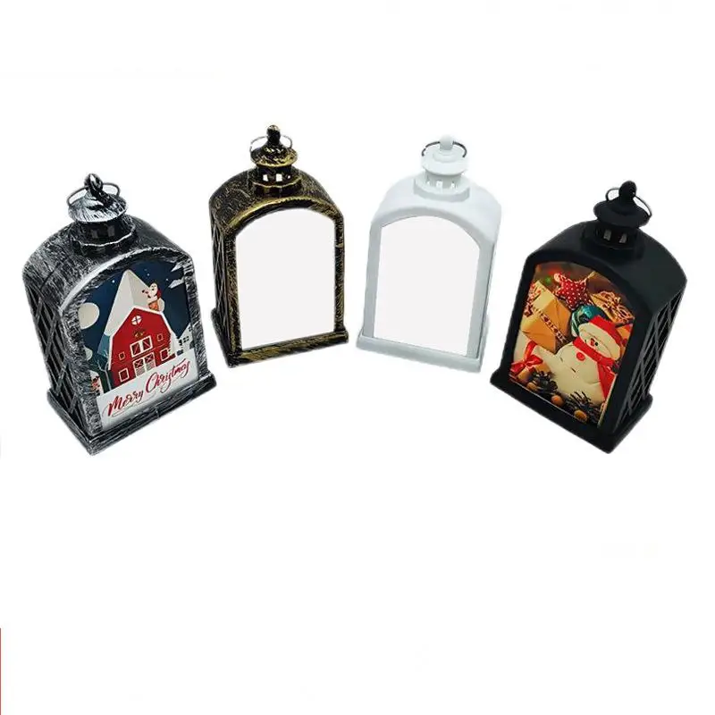 Lanterna Led Personalizada para a Decoração do Natal Sublimação Blanks Pcs Lot