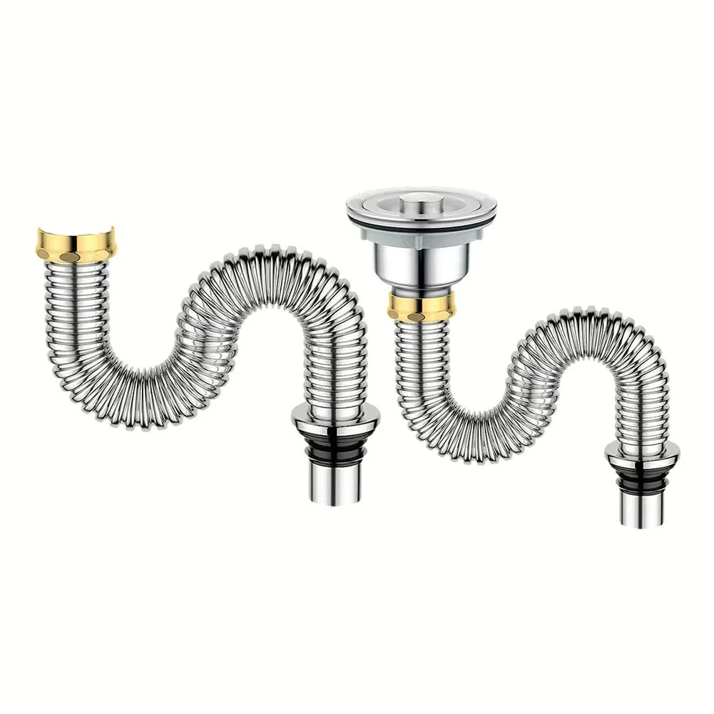 Sink drain strainer kitchen stainless steel sink drain filter single tank drain pipe deodorant wash basin sewer drainer for bathroom kitchen parts