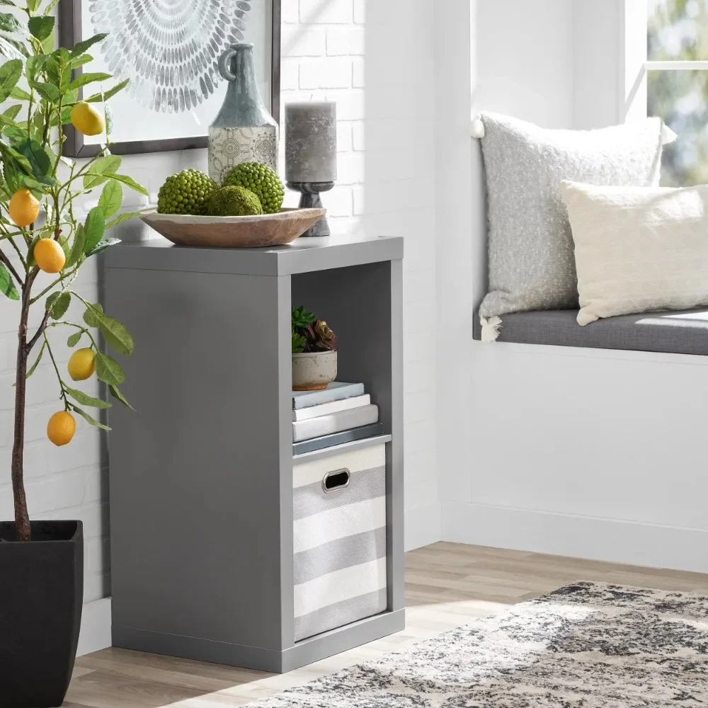 

Better Homes & Gardens 2-Cube Storage Organizer, Gray