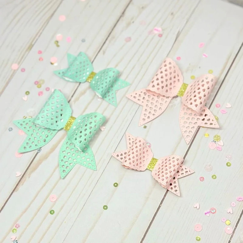 KLJUYP Double Bow and Tail Metal Cutting Dies Scrapbook Paper Craft Decoration dies scrapbooking