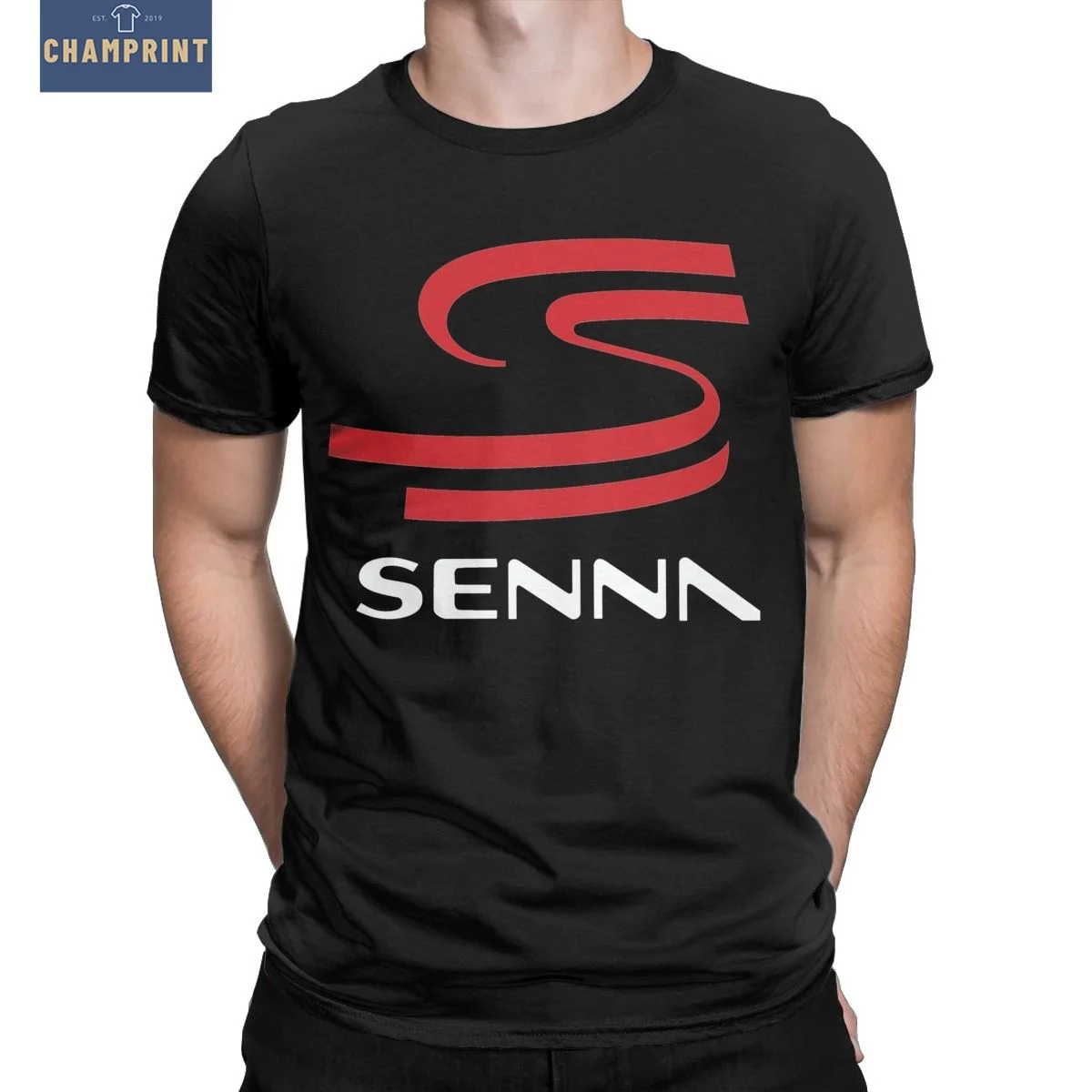 

Мужские футболки Senna, хлопковая одежда для отдыха, футболки с коротким рукавом в подарок
