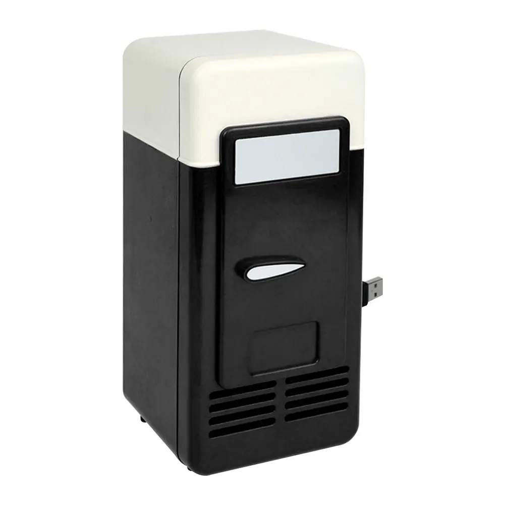휴대용 데스크탑 USB 전기 냉장고, 다기능 클래식 실용적인 미니 자동차 음료 냉각 냉장고, 5V