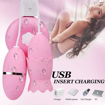 2022 New Remote Control Vibrating Egg Vaginal Vibrating Balls Sex Toys for Adults 18 Wireless USB Waterproof Vibrator 3