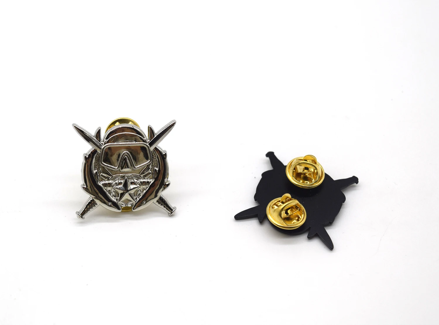 US Special Forces Scuba Combat Operations Diver Metal Badge Pin 2PCS