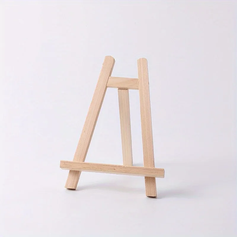 1pc, Elegant Wooden A-Frame Display Stand for Artwork, Photos, and Signs - Perfect for Small Tabletops