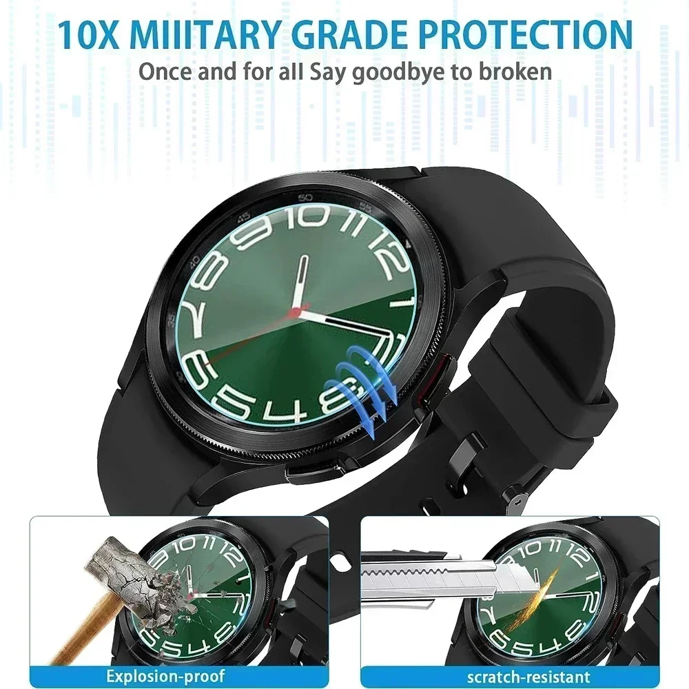 Premium Tempered Glass Screen Protector for Smartwatches - Anti-Scratch HD Film