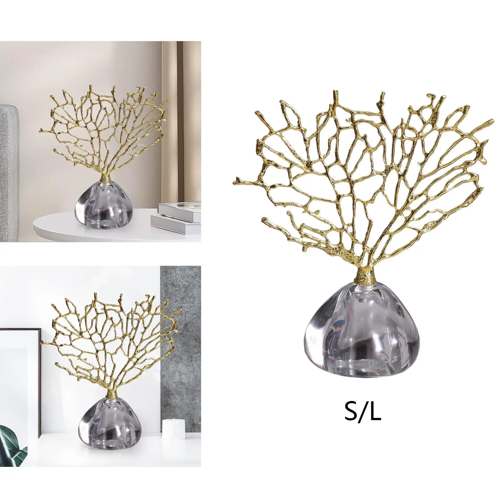 Lucky Tree Figurine Simple Tabletop Ornament for Office Fireplace Bookshelf Lucky Tree Figurine Simple Tabletop Ornament for Office Fireplace Bookshelf