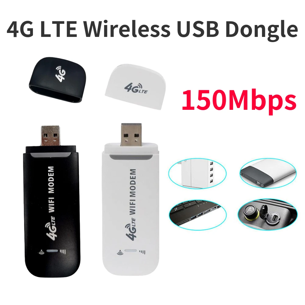 fordelagtige Fakultet grænse Unlocked 4G LTE USB Modem Dongle 150Mbps WiFi Wireless Network Adapter for  Laptop PC Network Card Unlocked WiFi Hotspot Router