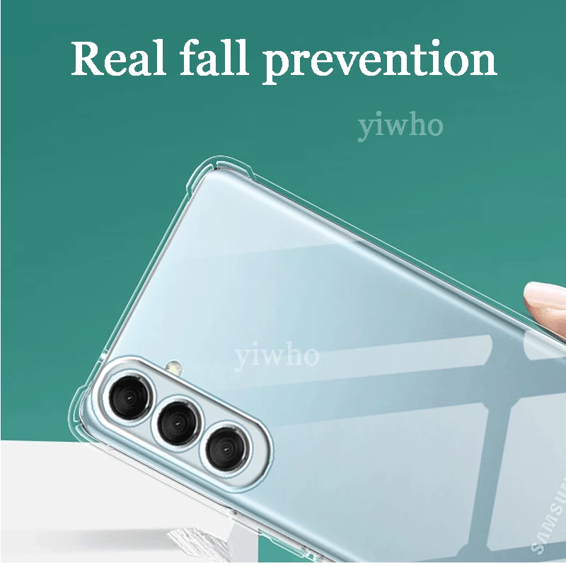 Crystal Clear Anti-Fall Soft TPU Phone Case - Transparent Protector Cover