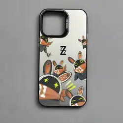 Zenless Zone Zero Bangboo Multicolor Matte Laser Metallic Aurora Phone Case for iPhone 12 Pro (Z1)
