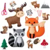 Woodland Animals Craft Kit Forest Creatures DIY Sewing Felt Plush Animals For Kids Beginners Educational Sewing Set Kids Art Toy 1