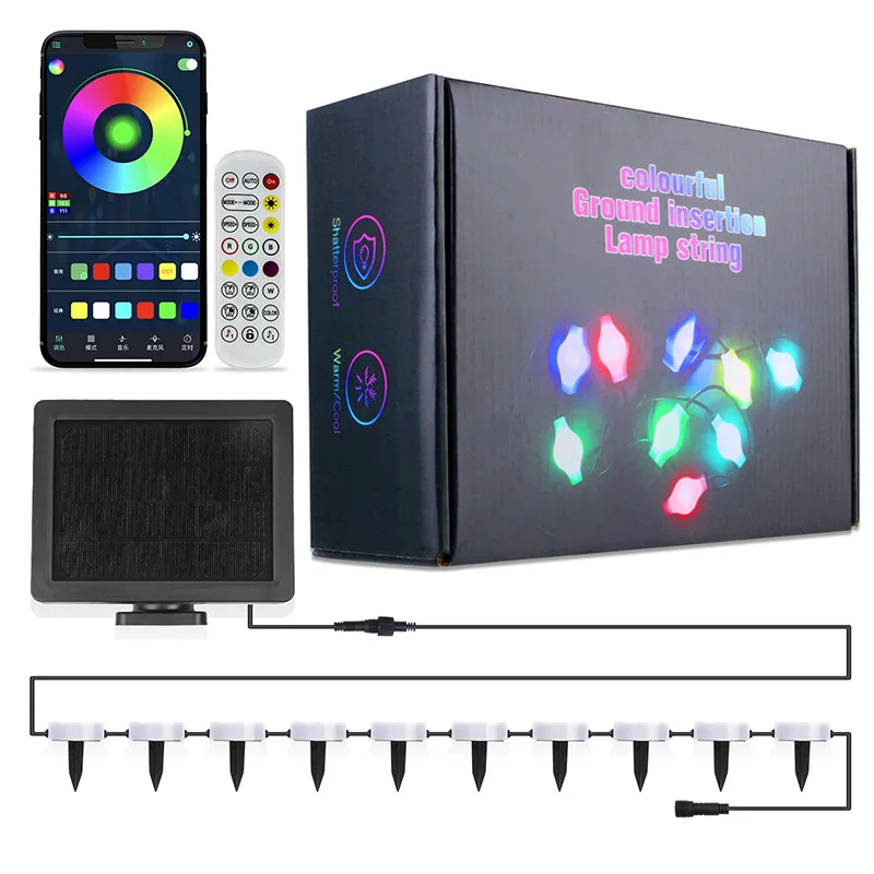 Solar Outdoor String Lights Waterproof Garden Courtyard Decoration For Christmas Holiday Party Landscape Lighting Atmosphere