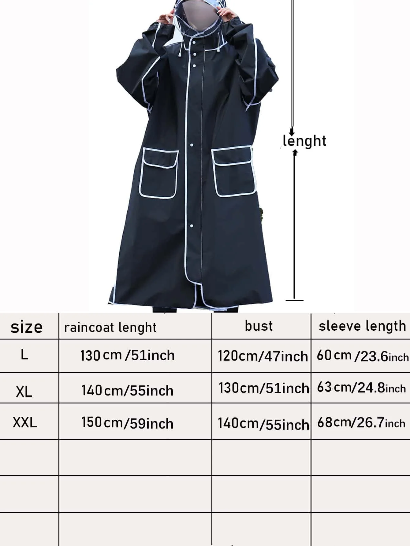 Full-Length Rainproof Fashion Poncho for Electric Bicycle Riders