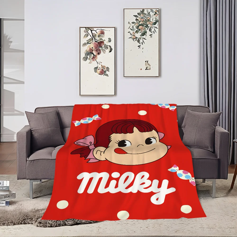 Cute Fujiya P-Peko Chan Blanket Skin friendly comfort warm soft plush blanket suitable sofa living room office bedroom 4