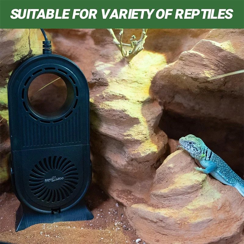 Reptile Terrarium Timed Air Purifier With UV Sterilization Lamp 4-layers Strong Filtration Air Purifier Amphibians Supplies