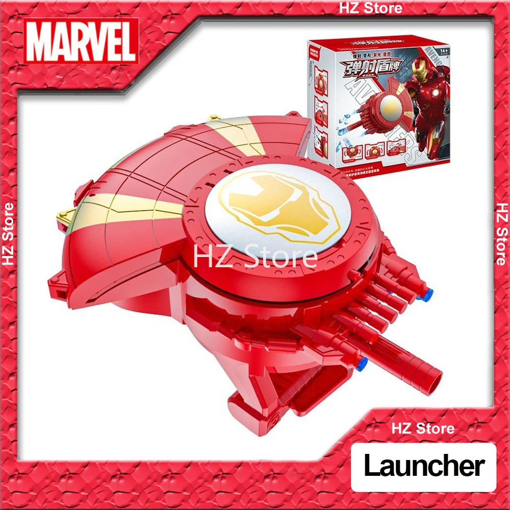 Lanzador eléctrico de escudo de Iron Man de Marvel, pistola de agua de