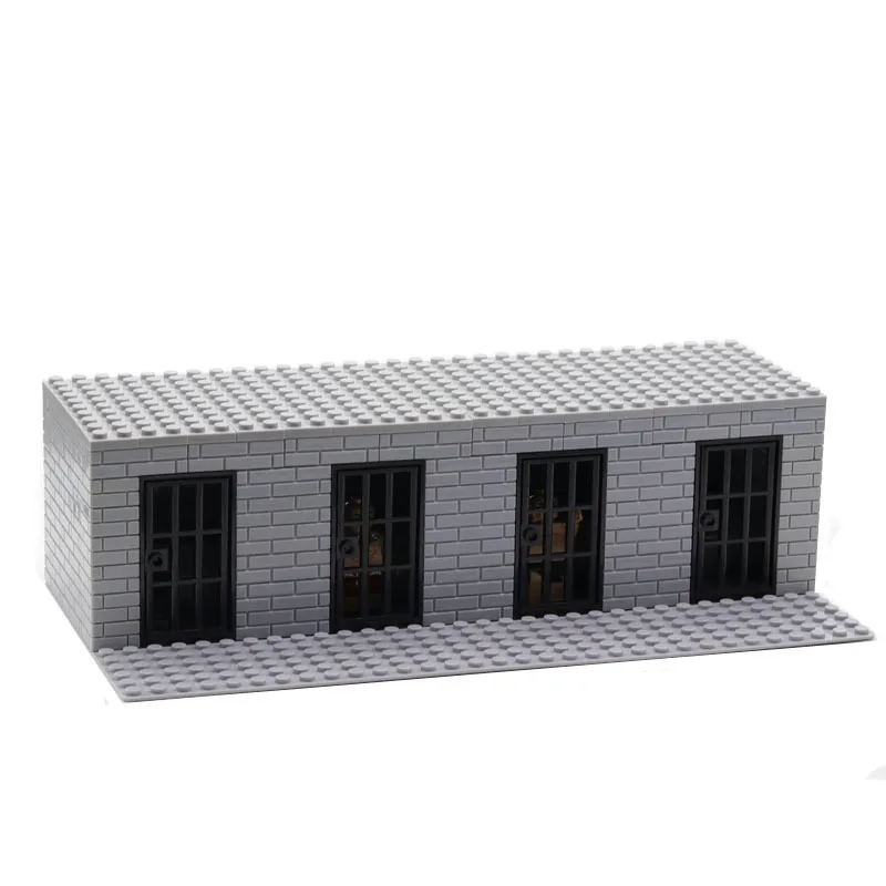 

MOC Game Scene Prison Building Blocks Accessories Gifts Compatible Major Brand Figures Assemble DIY Model Brick Kids Toys