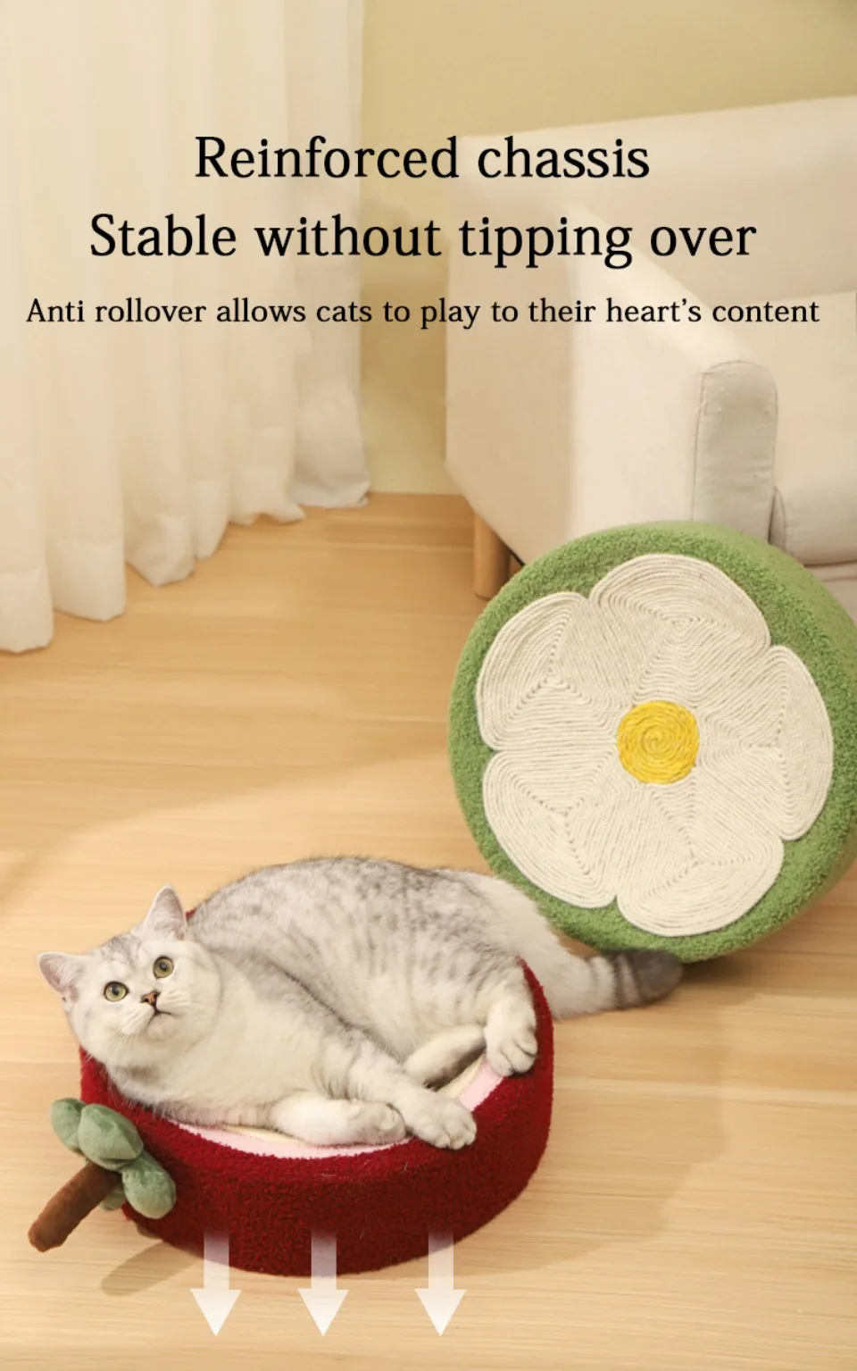 Title 8, Sisal Cat Scratching Board 2 In 1 Cute House Pe...