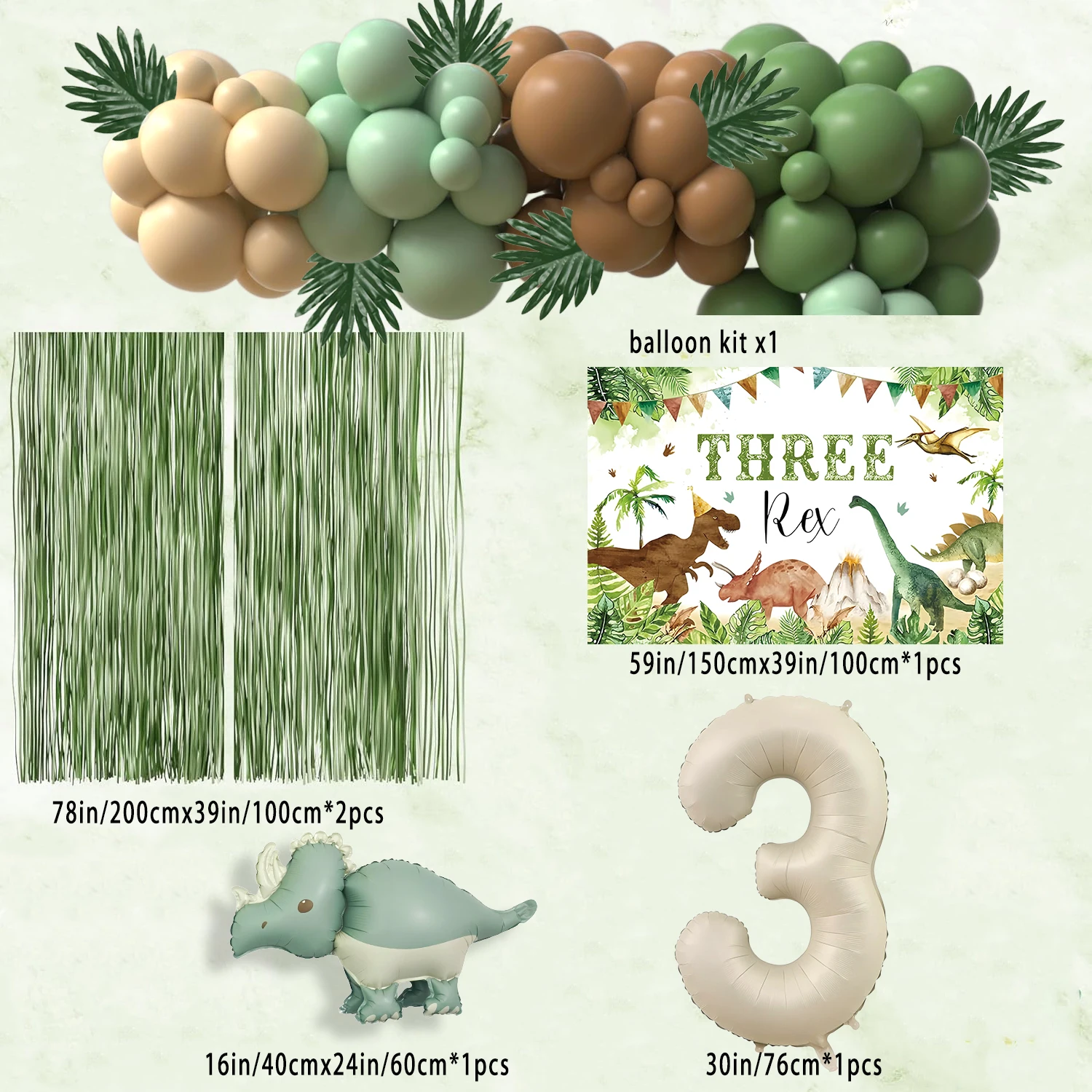 All Unused Dinosaur, Three Rex Party Decorations. Most Of It Is Just Dinosaur Items, Could Be Used For Baby Shower Or Birthday Party Of Any Age A Few Items Do Say Three