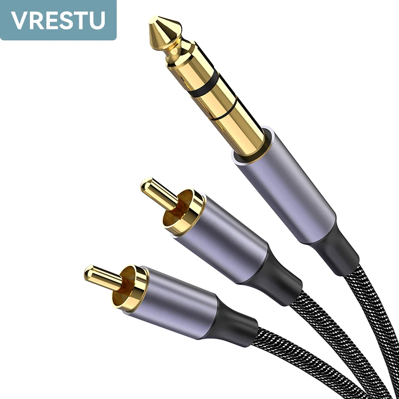 Cavo RCA sdoppiatore, da 1 RCA ono aschio a 2 RCA fono feina, cavo