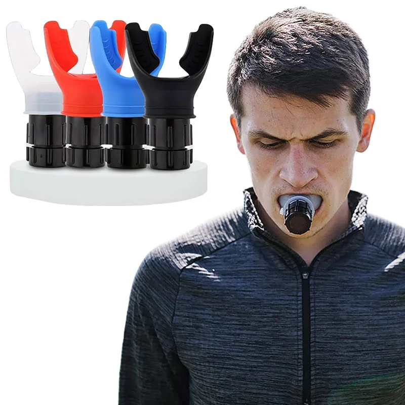 Breathing Exerciser Breathing Exercise Device Trainer Lung Face Mouthpiece Fitness Respirator Capacity Deep Breath Adjustable