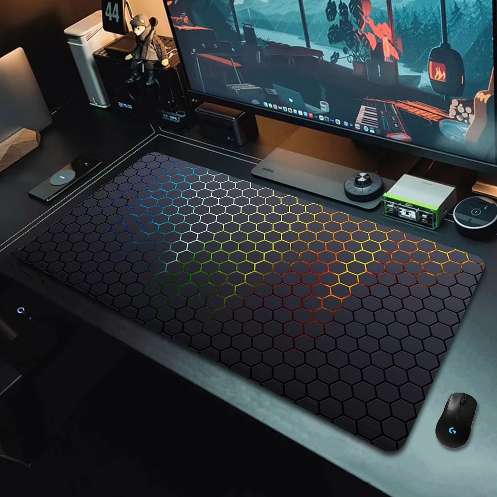 Mousepad Company Geometric Original Computer Mouse Pad Gaming Accessories Mats Game Player Large Desk Mat Computer Keyboard Pads