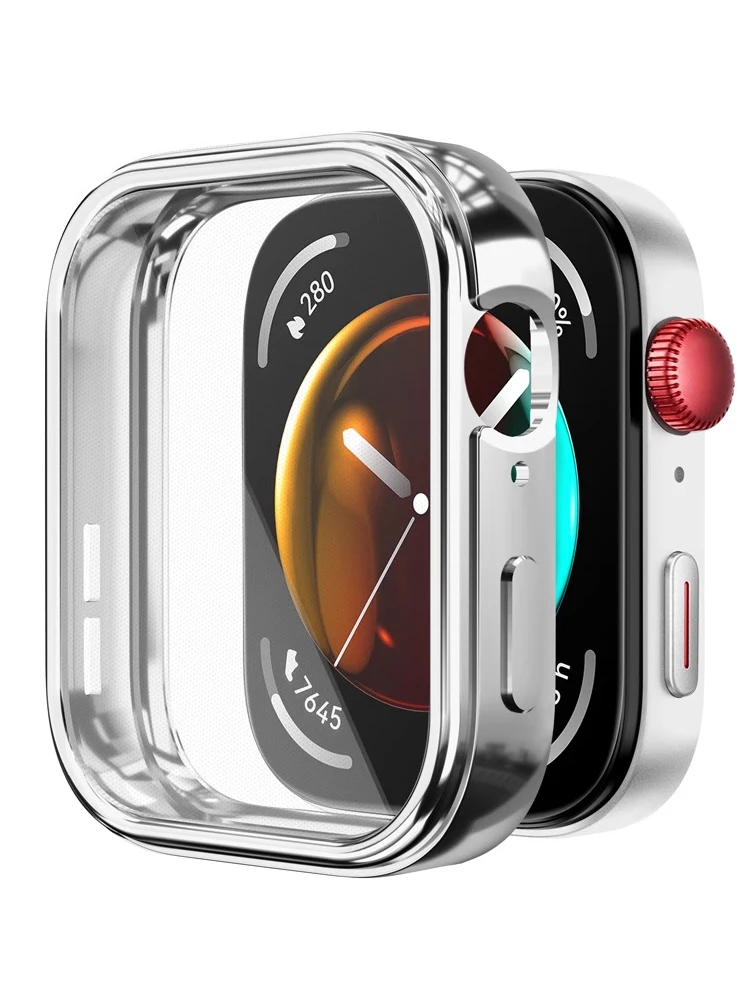 All-Around TPU Protective Bumper Frame Cover for Smartwatch - Screen Protector and Case