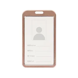 Sleek Aluminum Card Holder (Vertical Gold)